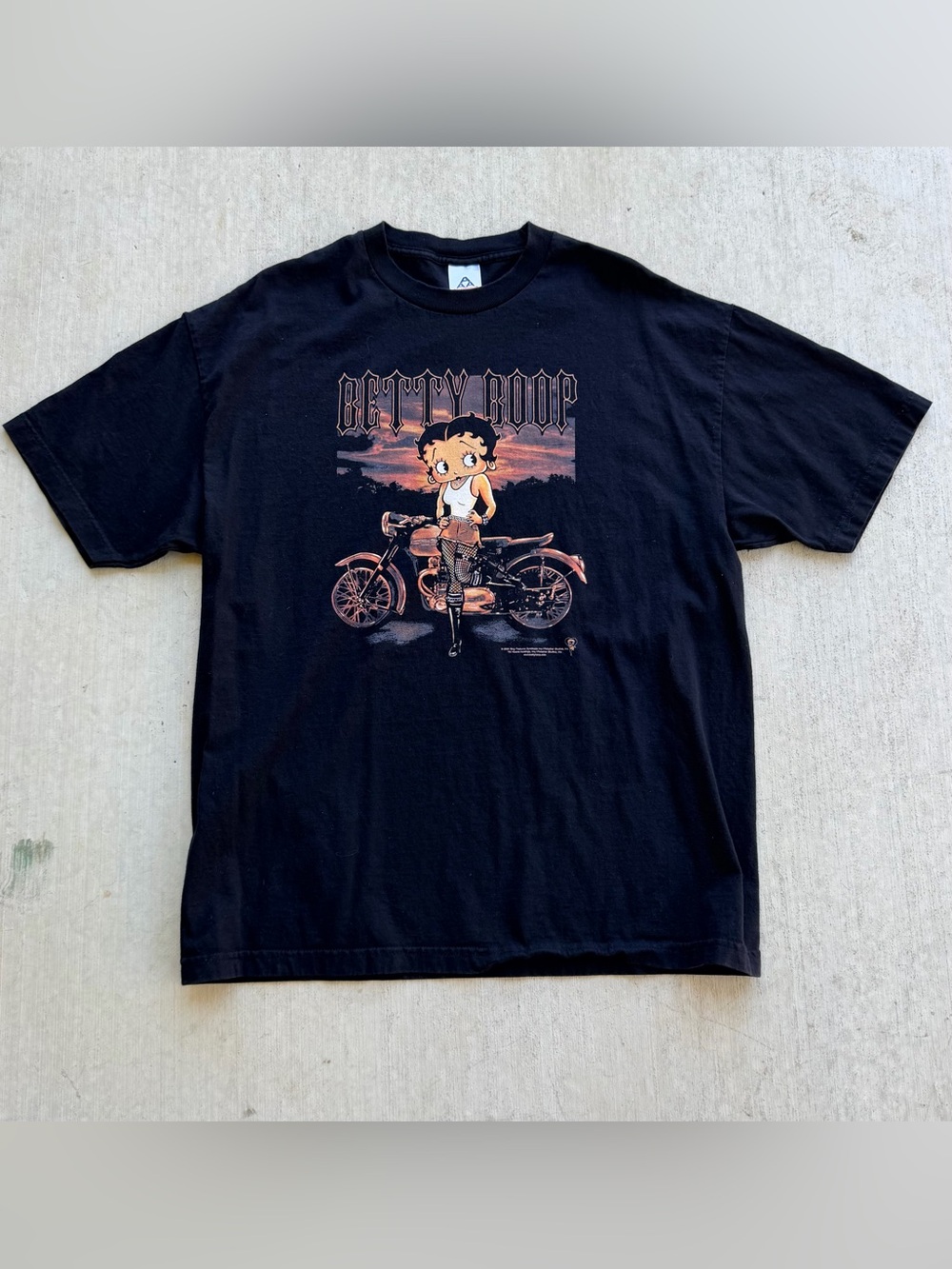 Vintage Betty Boop T Shirt Y2K Biker Graphic tee